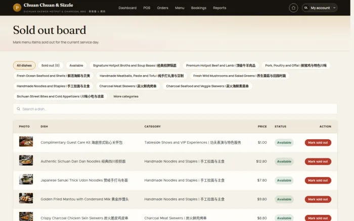 Sold out board