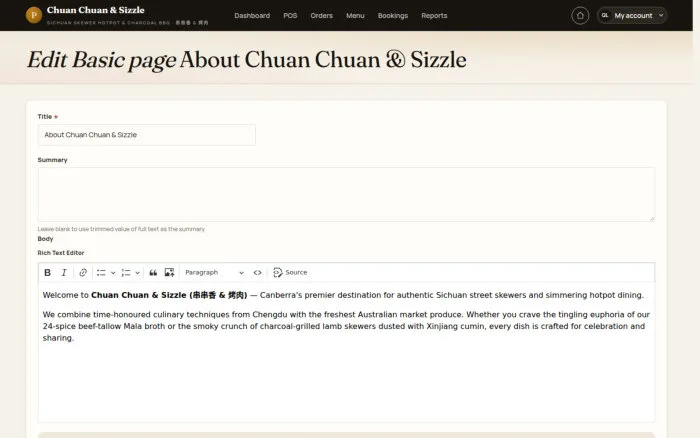 Edit Basic page About Chuan Chuan & Sizzle