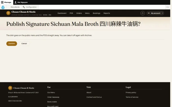 Publish Signature Sichuan Mala Broth 四川麻辣牛油锅?