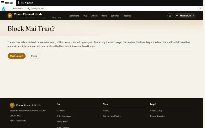 Block Mai Tran?