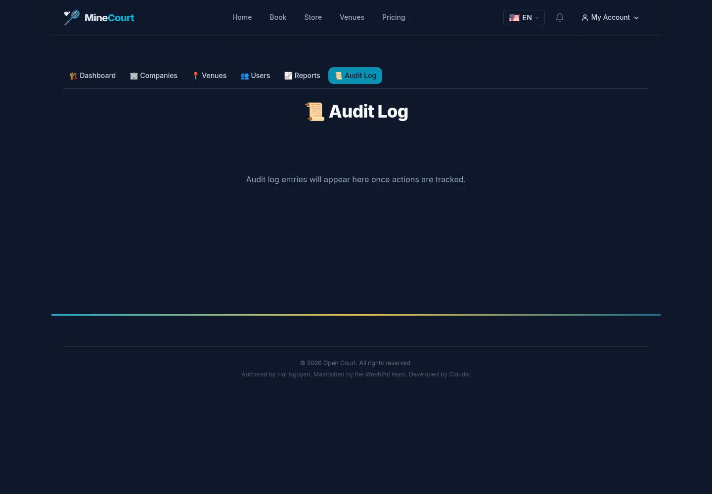 Review the audit view