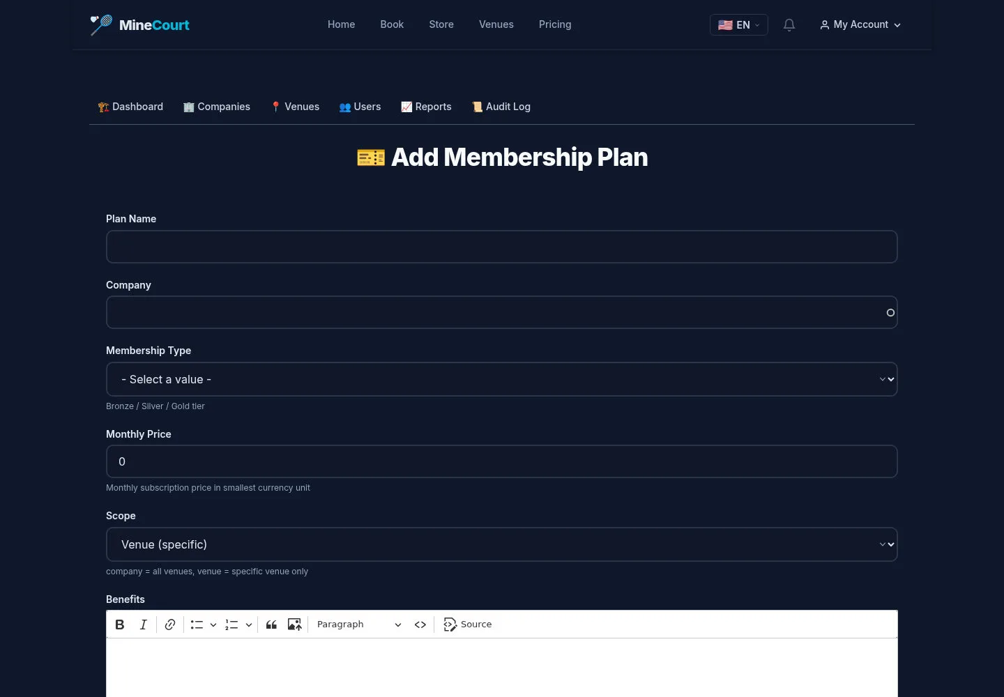 Prepare plan scope and allowances