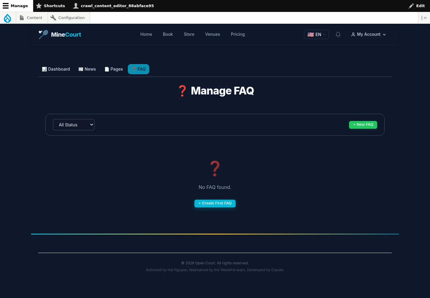 Review the FAQ list