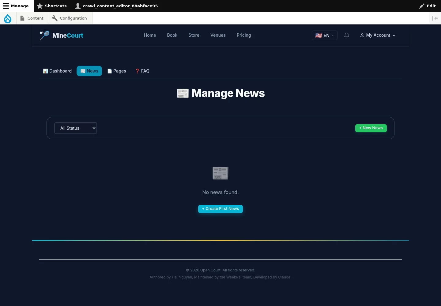 Review the News list