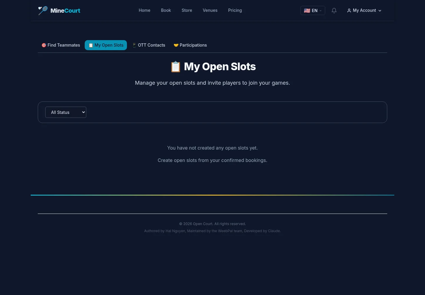 Find the games you host