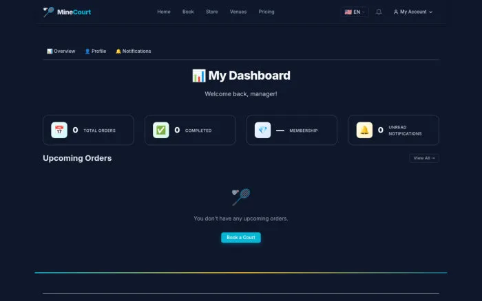 My Dashboard | MineCourt