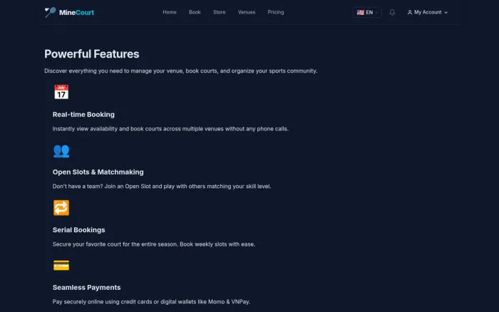 Features | MineCourt