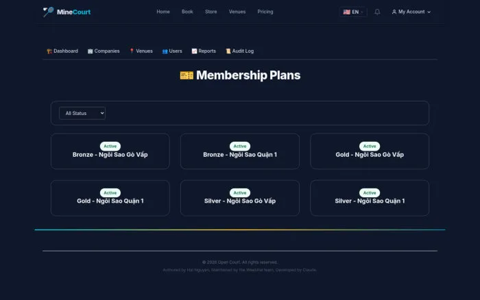 Membership Plans | MineCourt