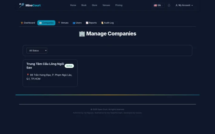 Manage Companies | MineCourt