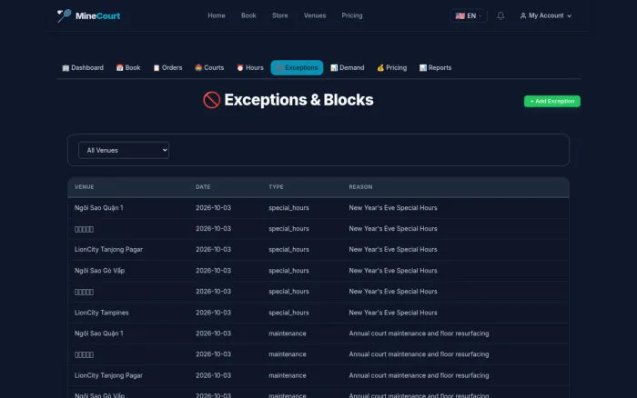 Exceptions & Blocks | MineCourt