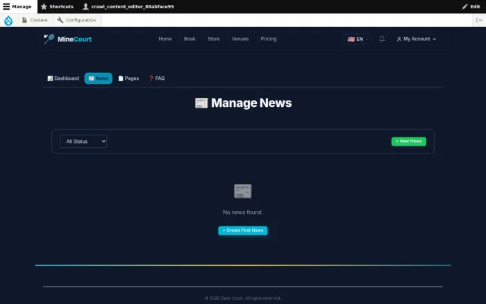 Manage News | MineCourt
