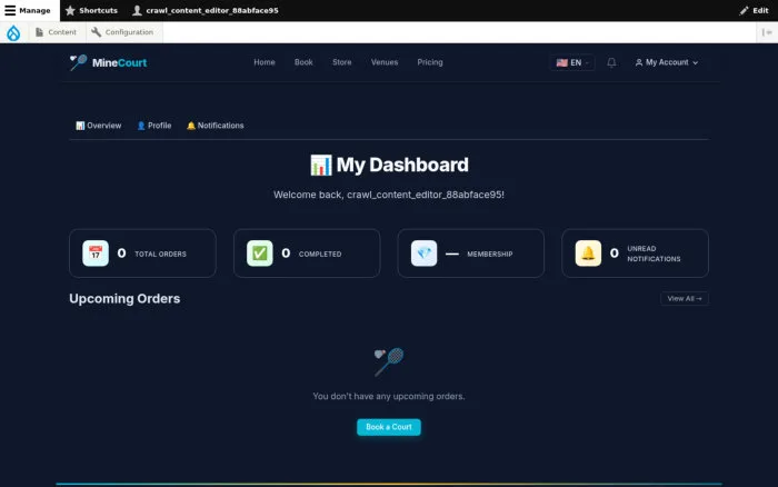 My Dashboard | MineCourt