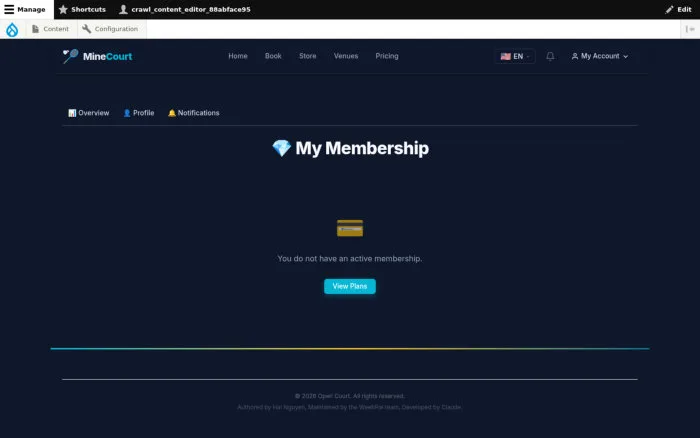 My Membership | MineCourt
