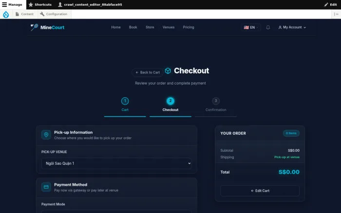 Checkout | MineCourt