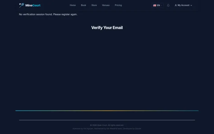 Verify Your Email | MineCourt