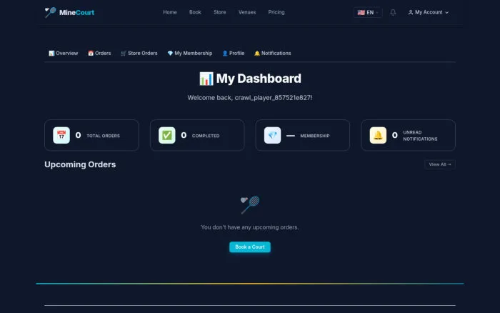 My Dashboard | MineCourt