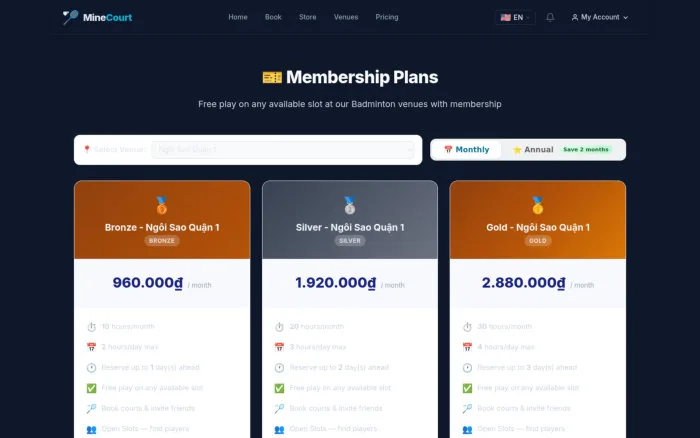 Membership Plans | MineCourt