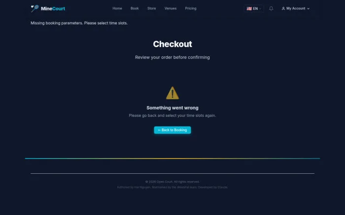 Checkout | MineCourt
