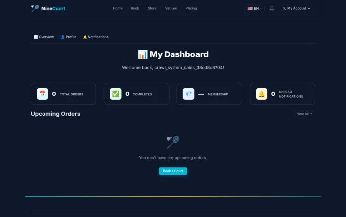 My Dashboard | MineCourt
