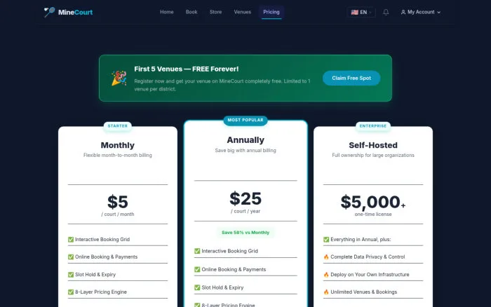 Pricing Plans | MineCourt