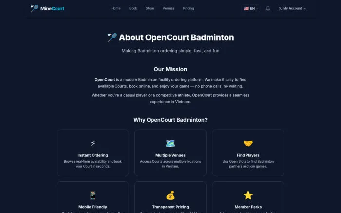 About OpenCourt | MineCourt