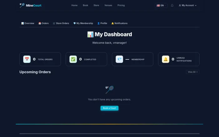 My Dashboard | MineCourt
