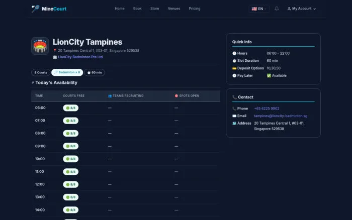 LionCity Tampines | MineCourt