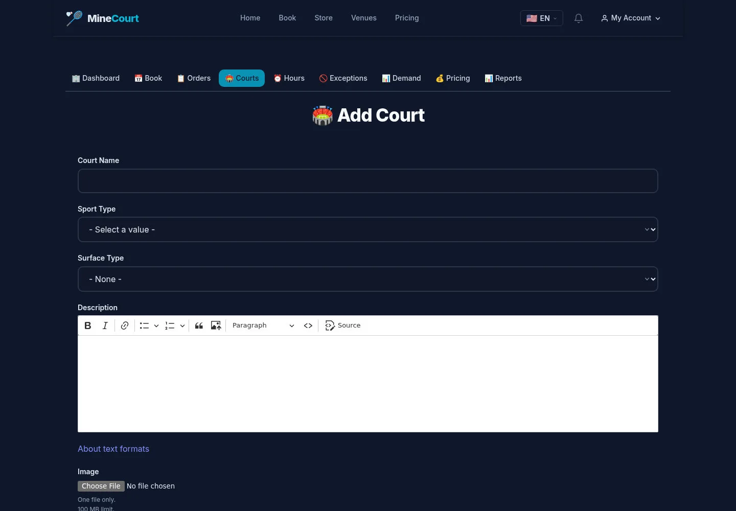 Prepare a court record