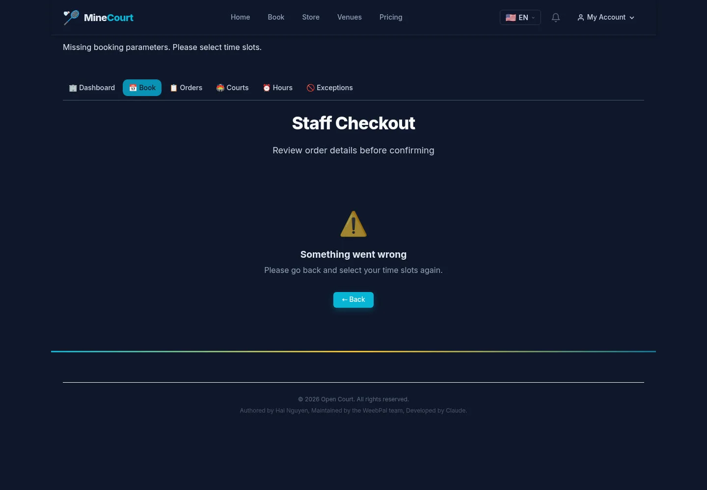 Recover a missing selection