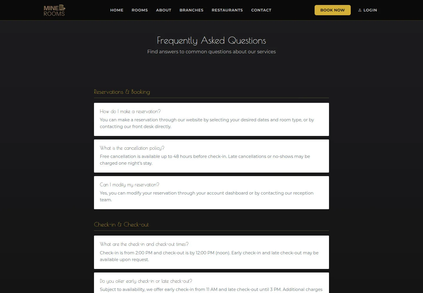 Read FAQ and terms