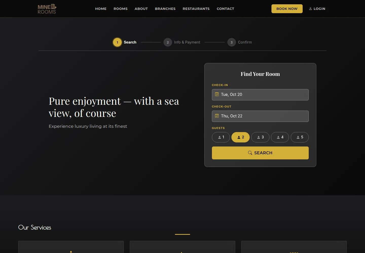 Enter the search criteria