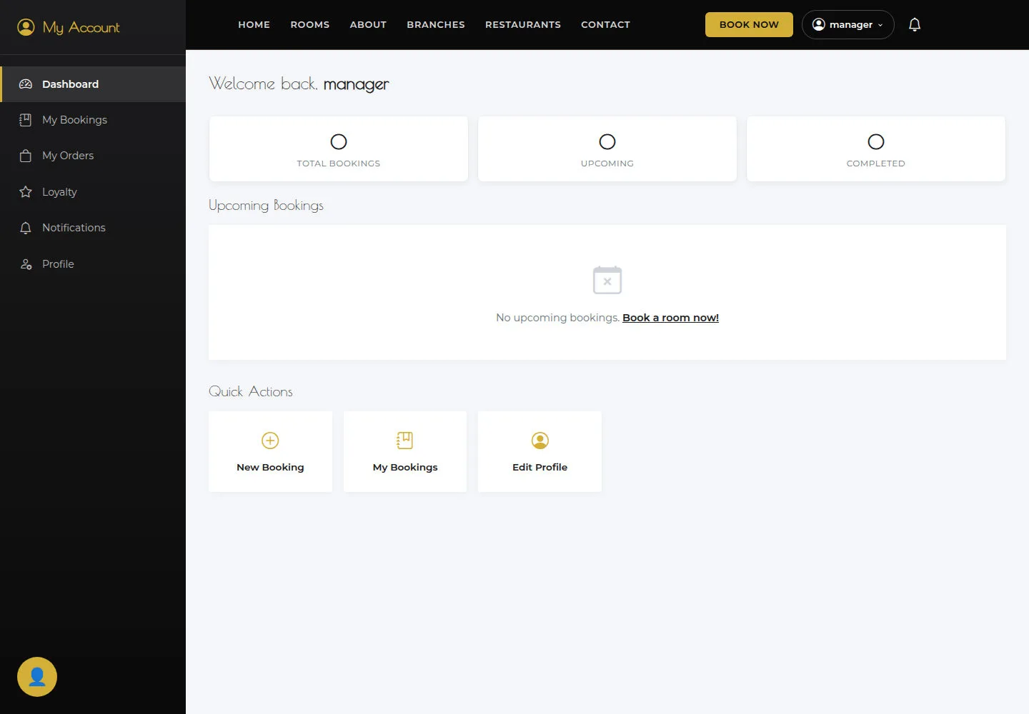 Read the current My Account