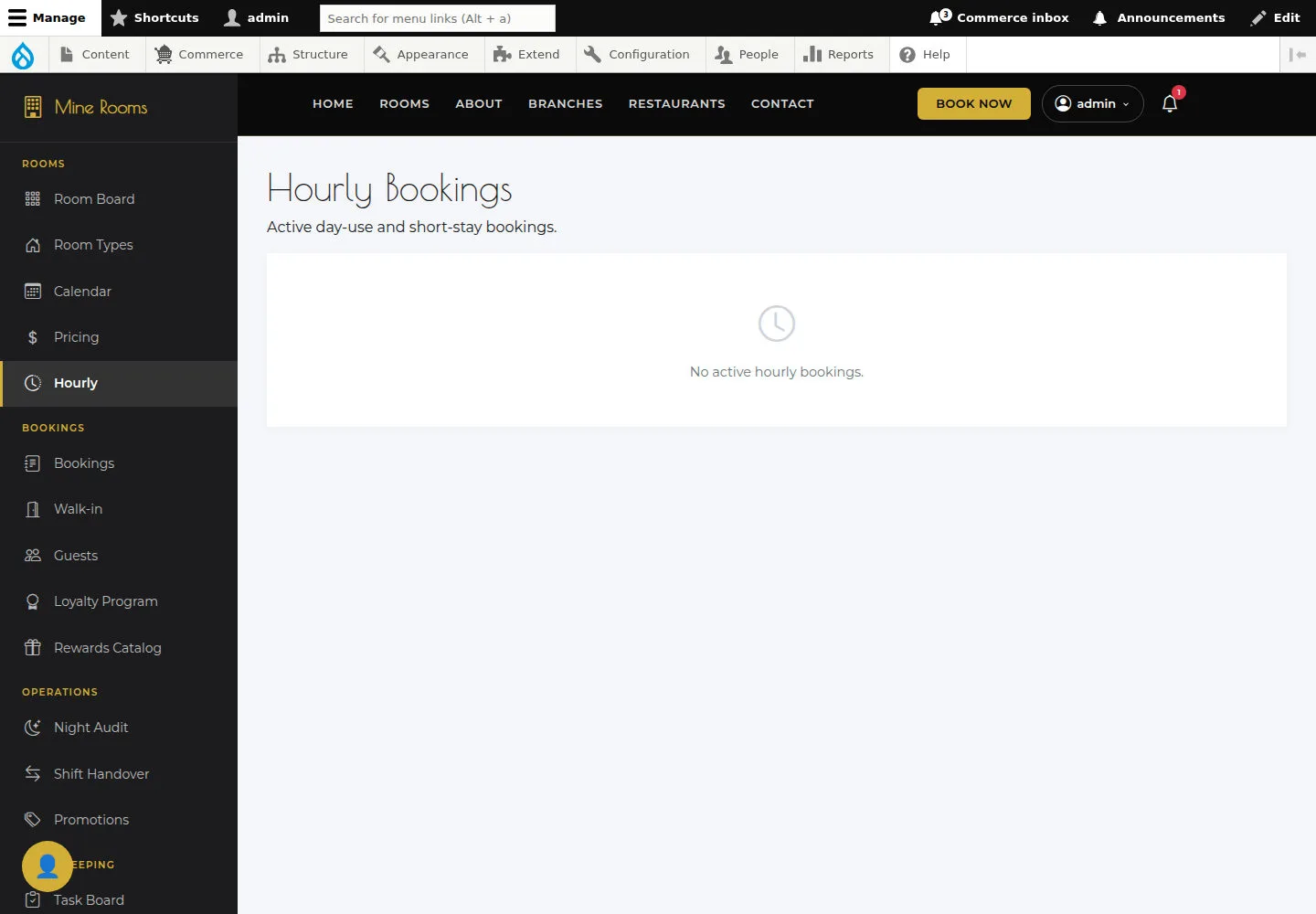 Read Hourly Bookings