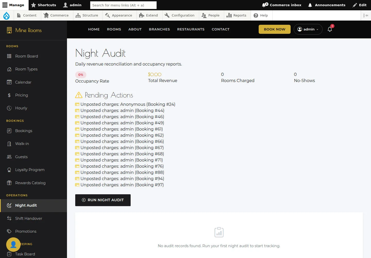Read Night Audit