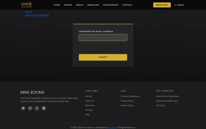 Reset your password