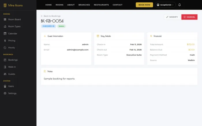 Booking BK-FEB-0054