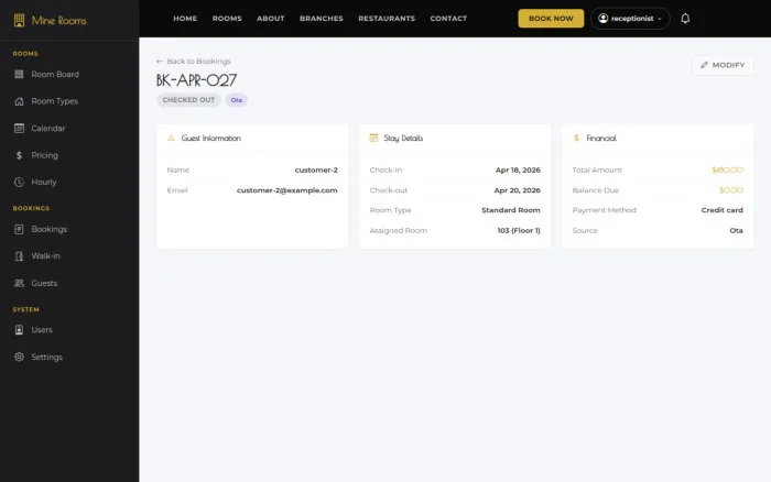 Booking BK-APR-027