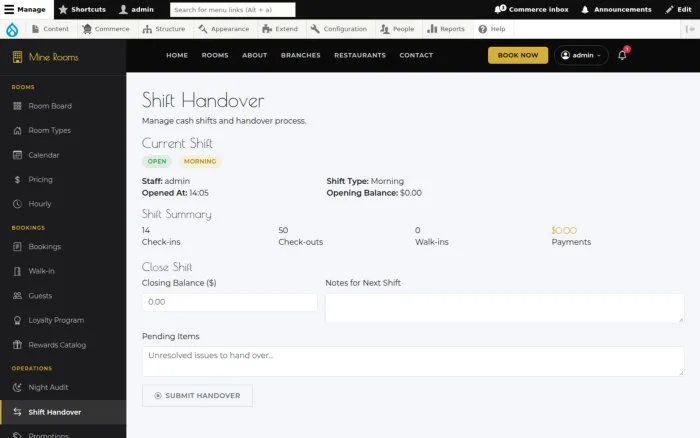 Shift Handover