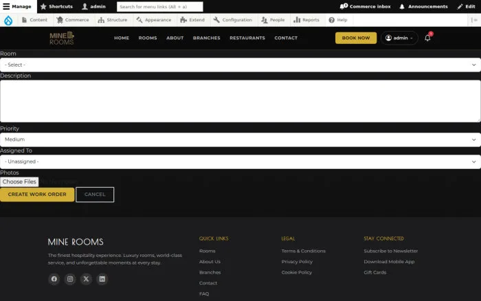 Create Work Order