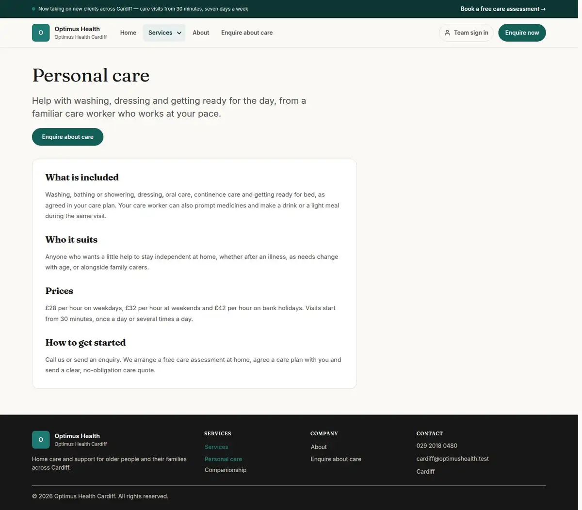 Personal care