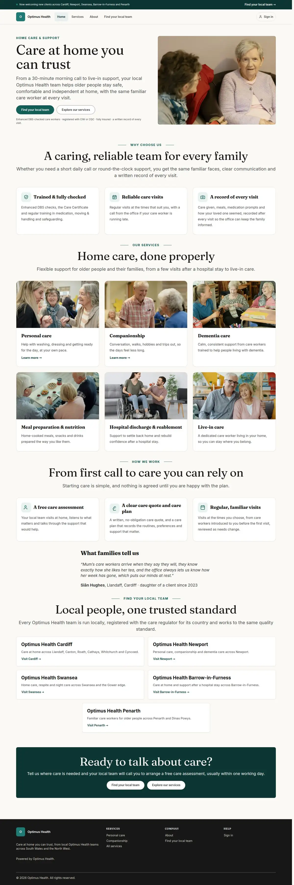 Care at home you can trust