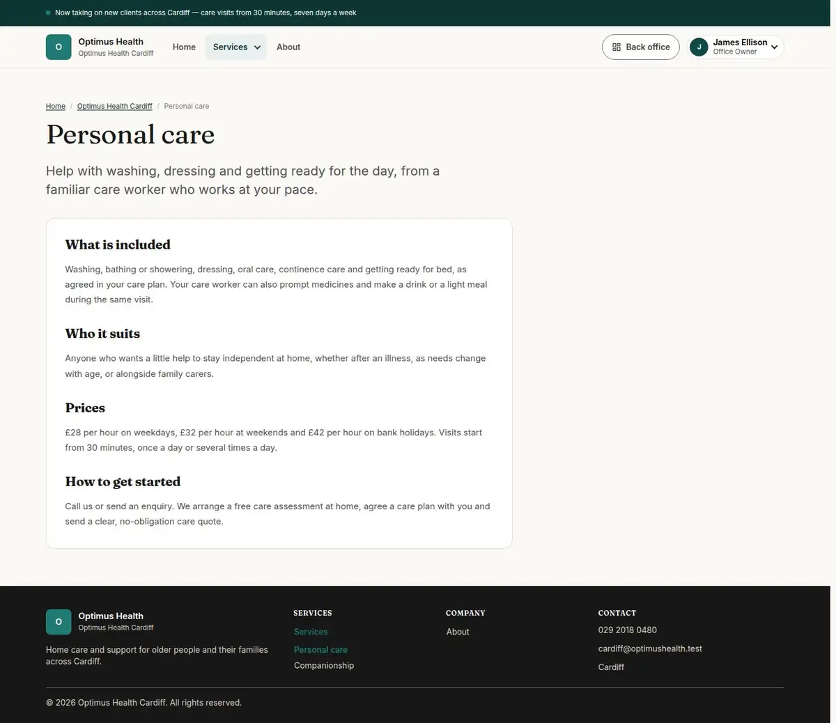 Personal care