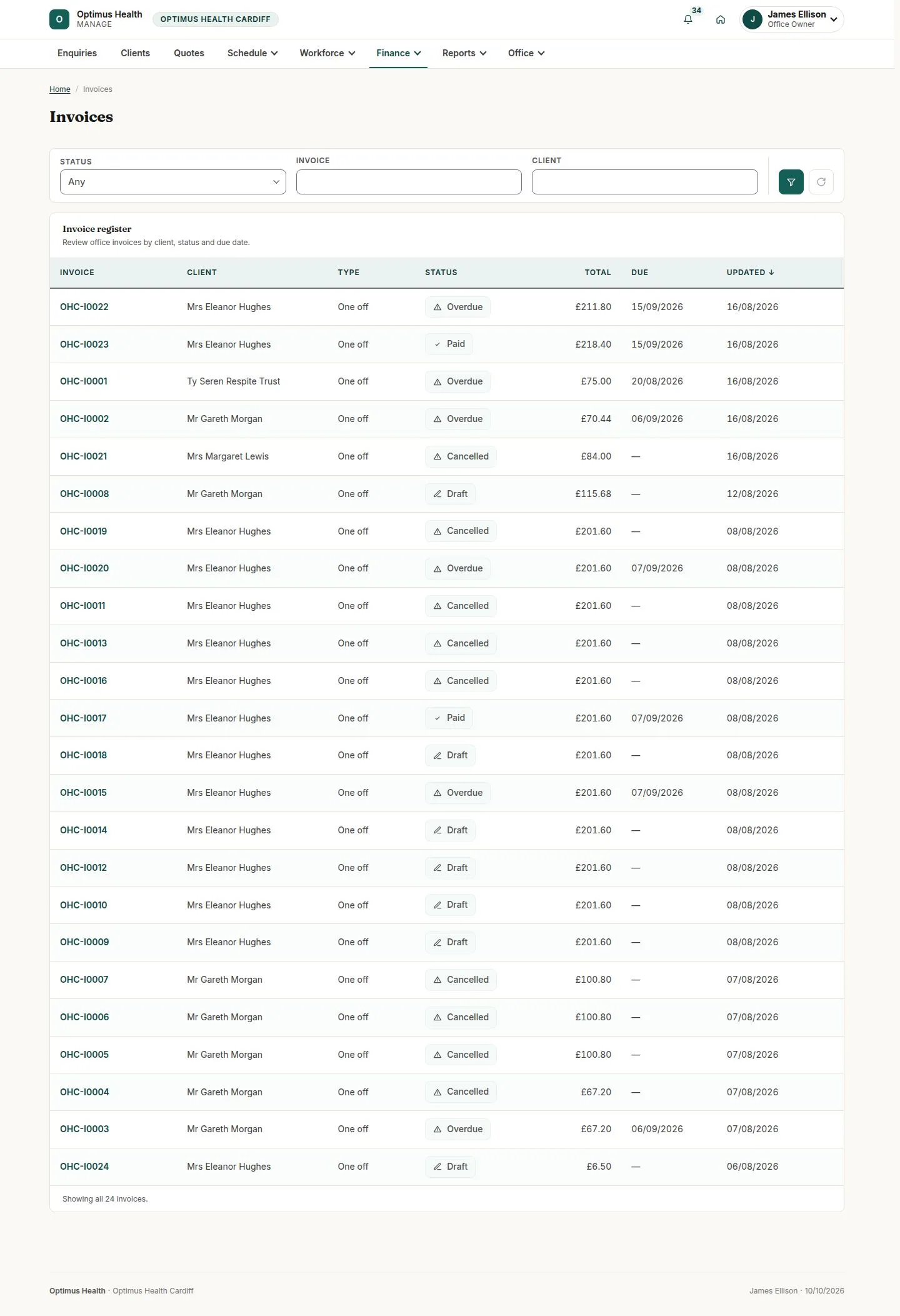 Invoices