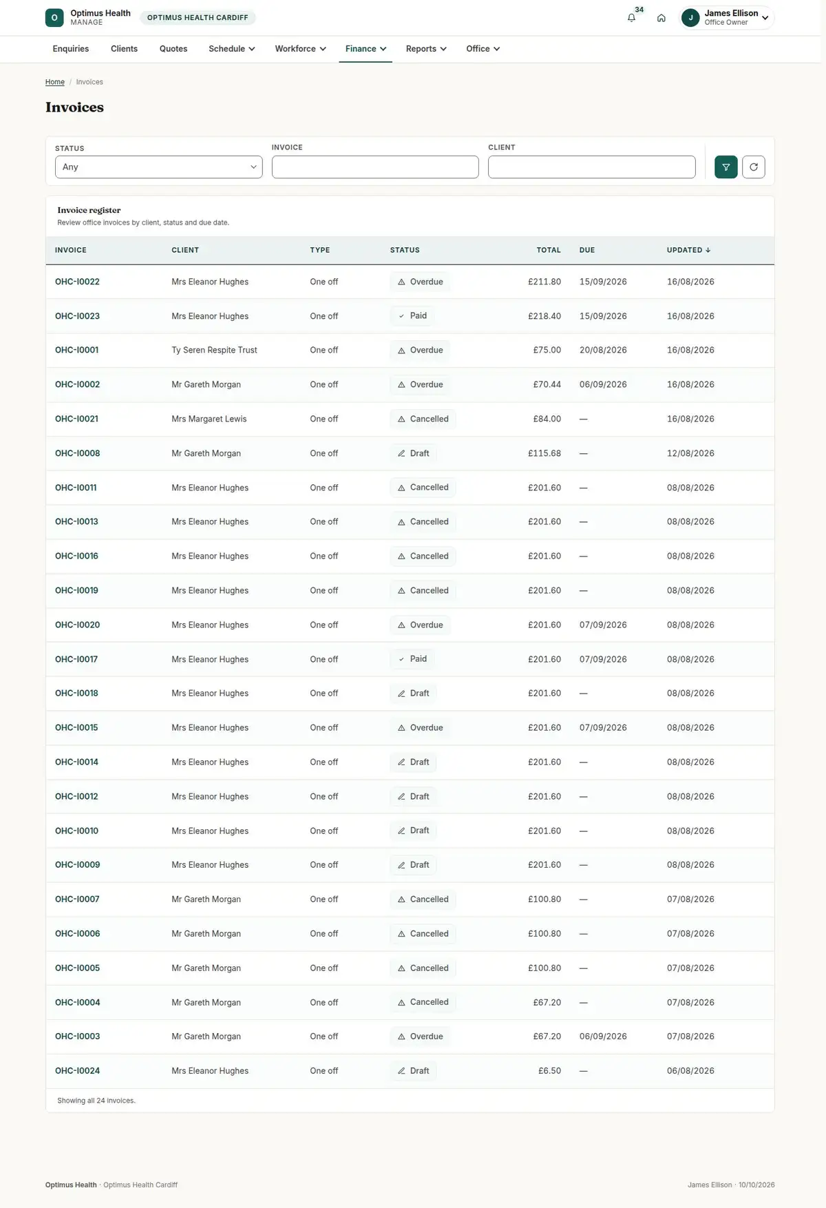 Invoices