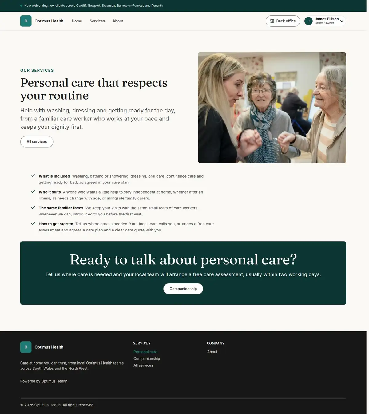Personal care that respects your routine
