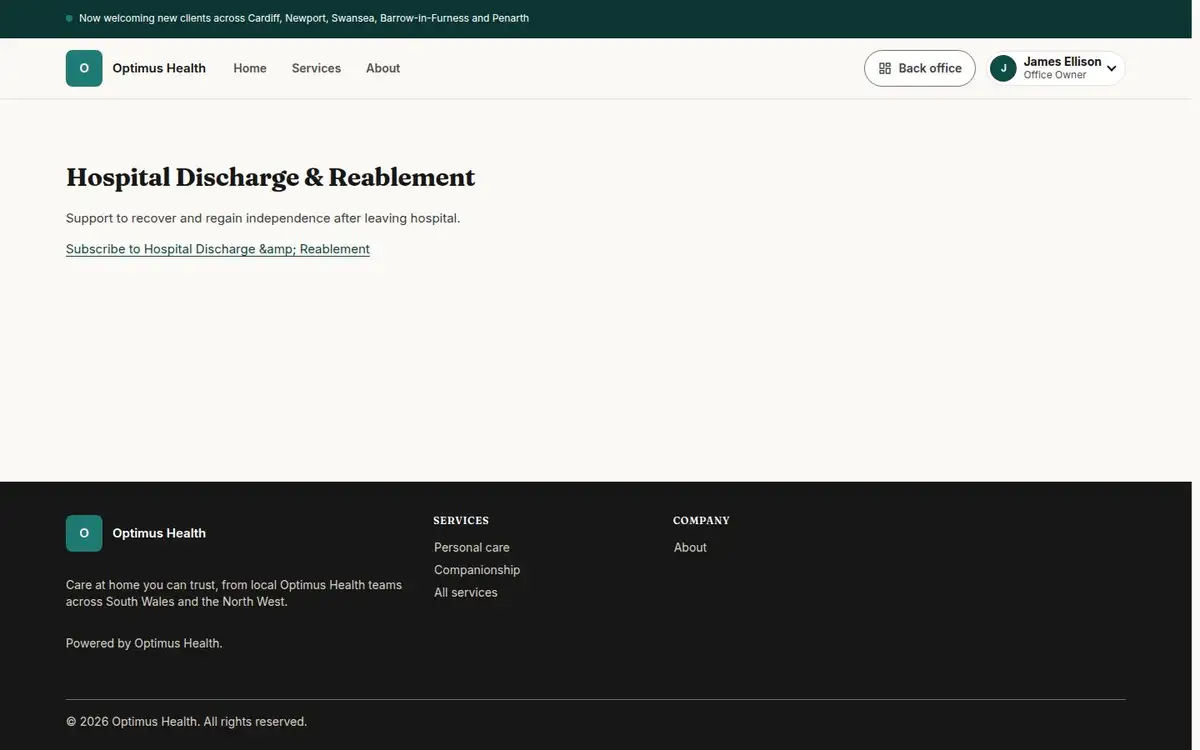 Hospital Discharge & Reablement