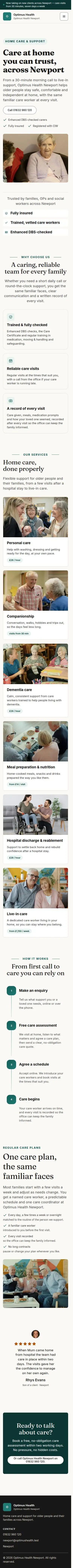 Care at home you can trust, across Newport