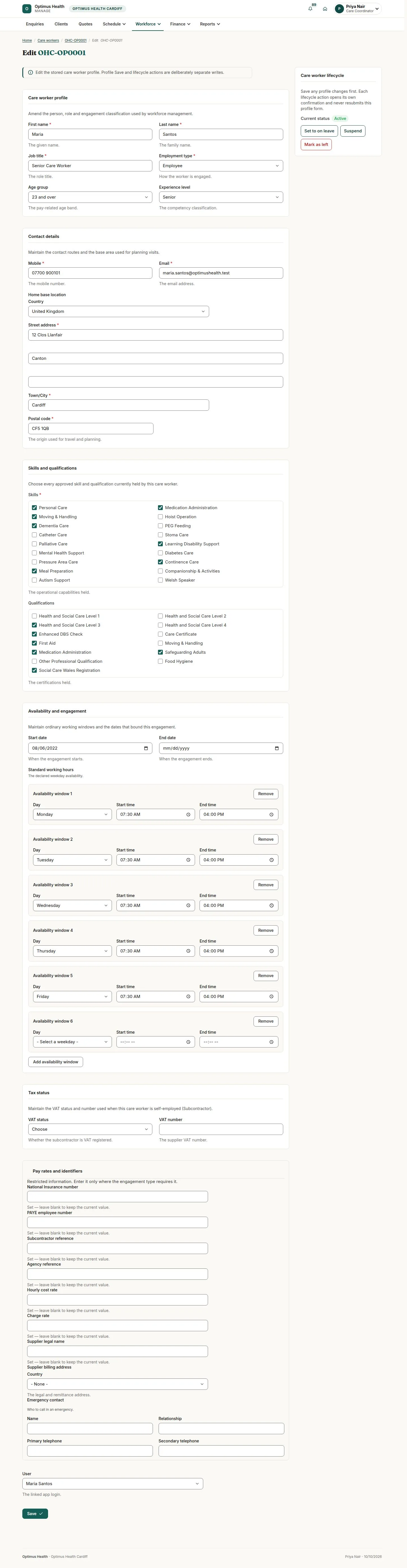 Save profile facts before a lifecycle action