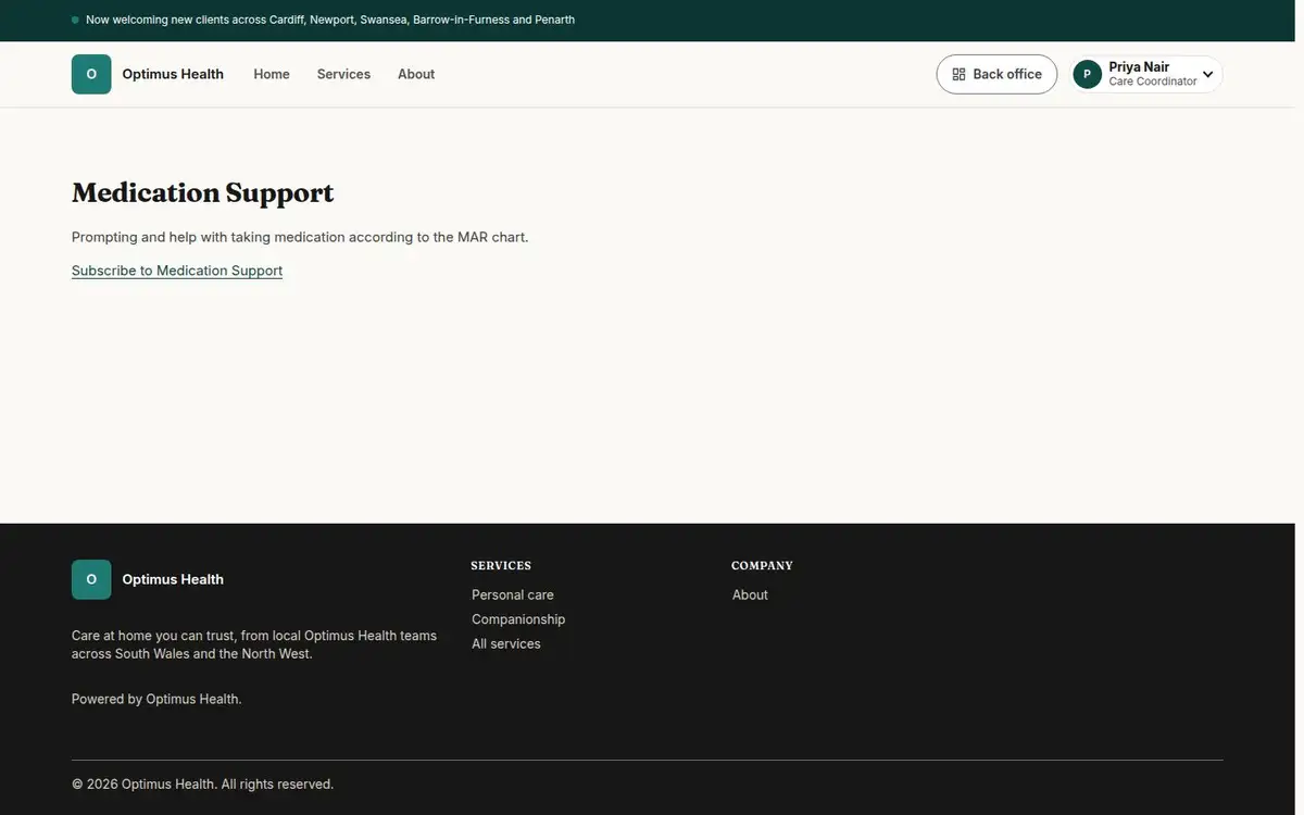 Medication Support