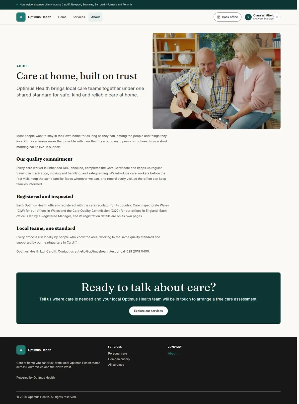 Care at home, built on trust